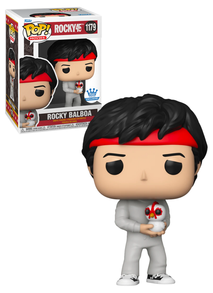  Funko Pop! Rocky with Chicken Shop Exclusive Figure 45h  Anniversary 1179 Bundled with Pop Protector : Toys & Games