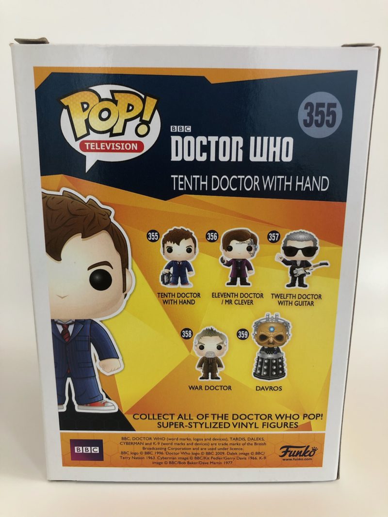 Funko POP! Television Doctor Who Tenth Doctor with Hand - Imperfect Box