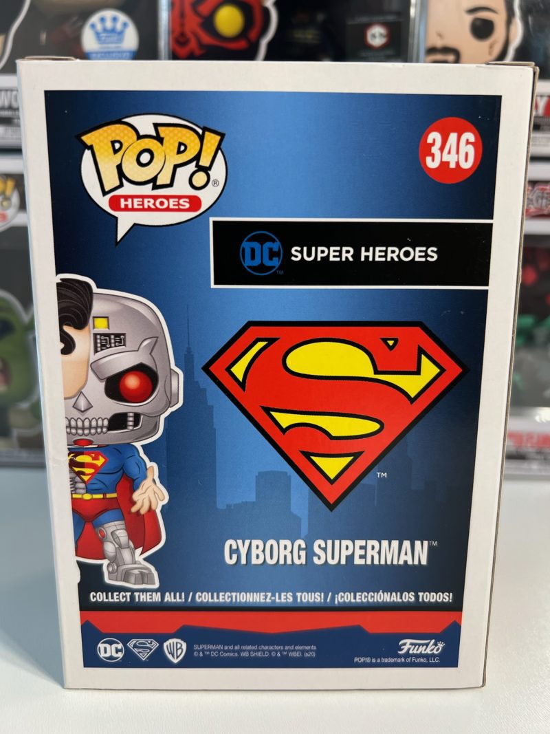 Funko POP! Heroes Superman - Cyborg Superman Edition Limitée Summer Convention 2020 - Boîte Imparfaite – Image 3