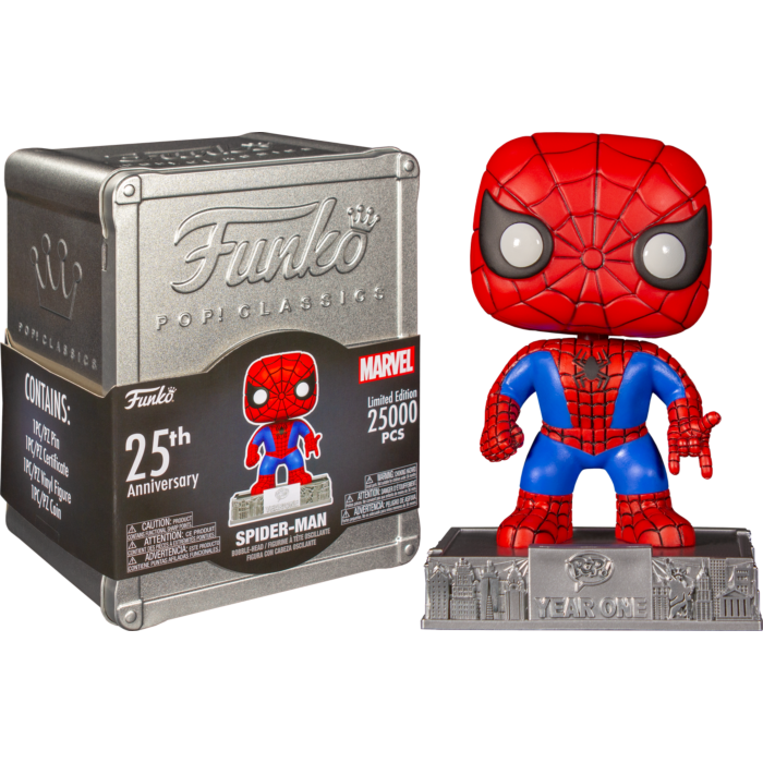 Figurine Patriotic Age Spider Man With Case Protector / Marvel Avengers /  Funko Pop Marvel 35 / Exclusive Spécial Edition
