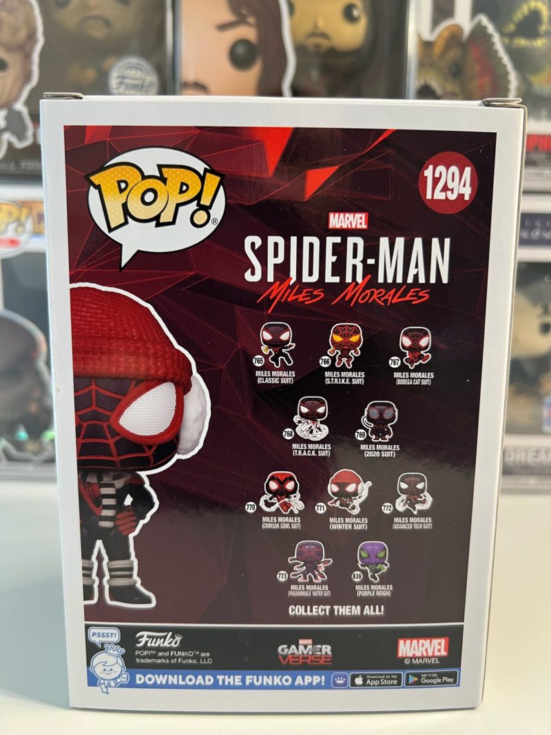 Funko POP! Marvel Miles Morales (Winter Suit) Limited Edition Hot Topic Holiday 2023 - Imperfect Box - Image 3