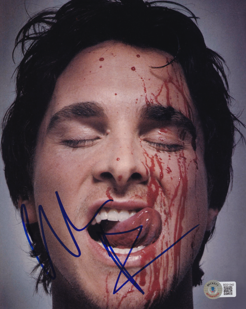 Christian Bale - Photo Signée - American Psycho (Patrick Bateman) - COA Beckett